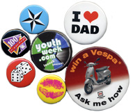 metal button badge
